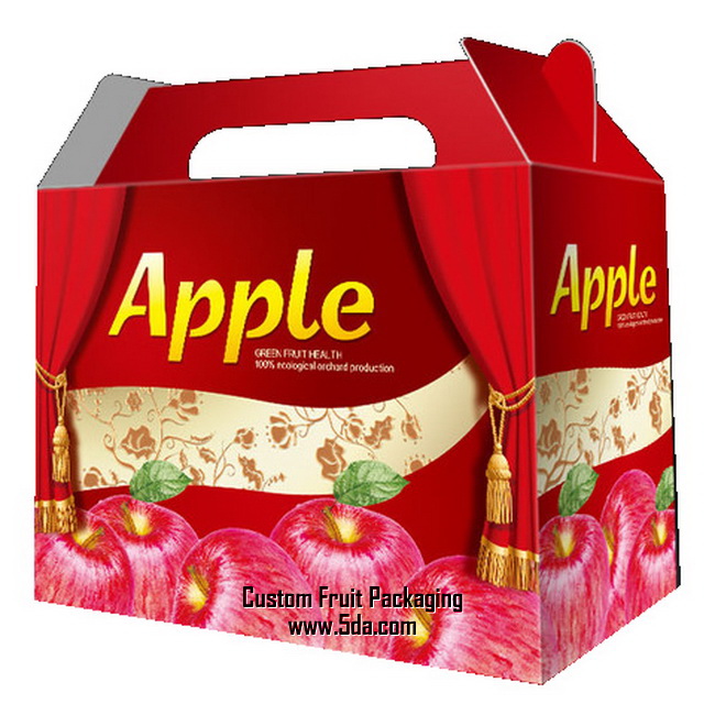 Custom Apple Design Fruit Gift Box