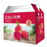 Custm Fruit Gift Box with Die Cut Handle for Red Pitaya