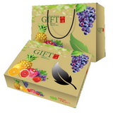 Custom Fresh Fruit Gift Box with Matched Paper Bag