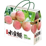 Custom Peach Design Fruit Gift Box