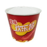 Durable Cardboard Food Container Disposable Fried Chicken Bucket for Fast Food Restayuant