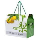 Customize Fresh Pear Gift Box with rope handle