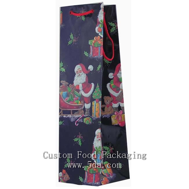 Customized Deisgn Paper Bottle Wine Bag Customized Deisgn Paper Bottle Wine Bag