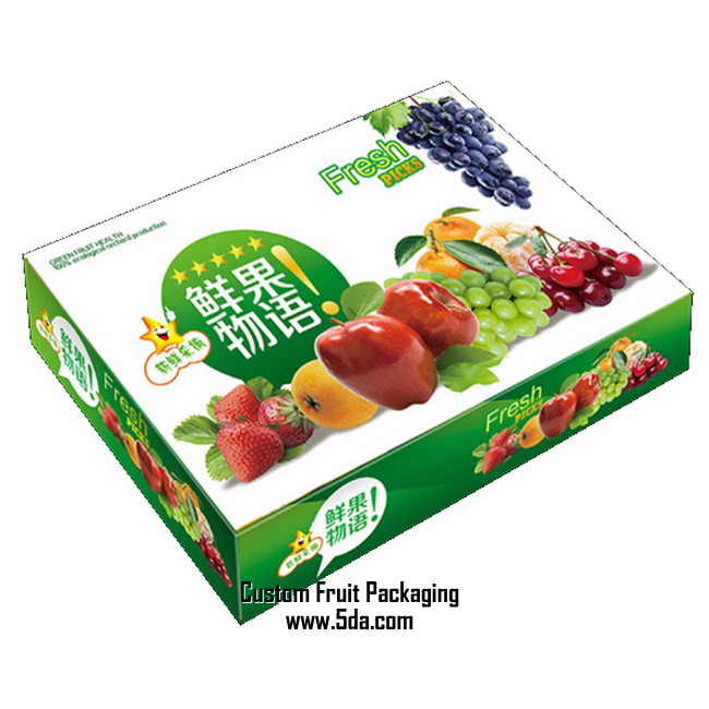 Customized Beautiful Design Fresh Fruit Gift Box