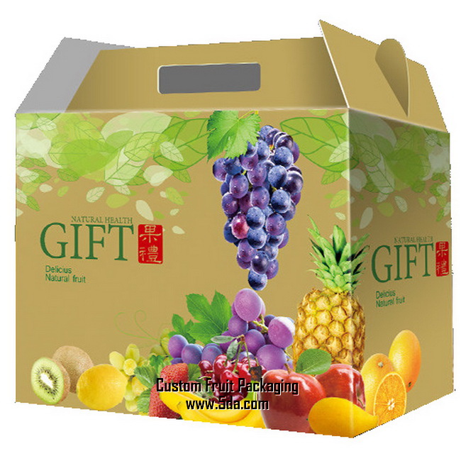 Custom Fresh Fruit Box for Grape