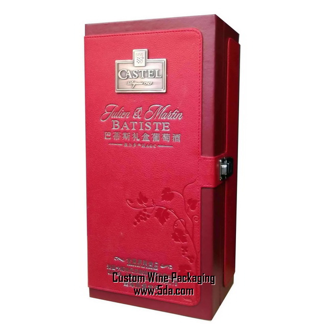 Custom Luxury Wine Gift Box with Hotstamped Brand