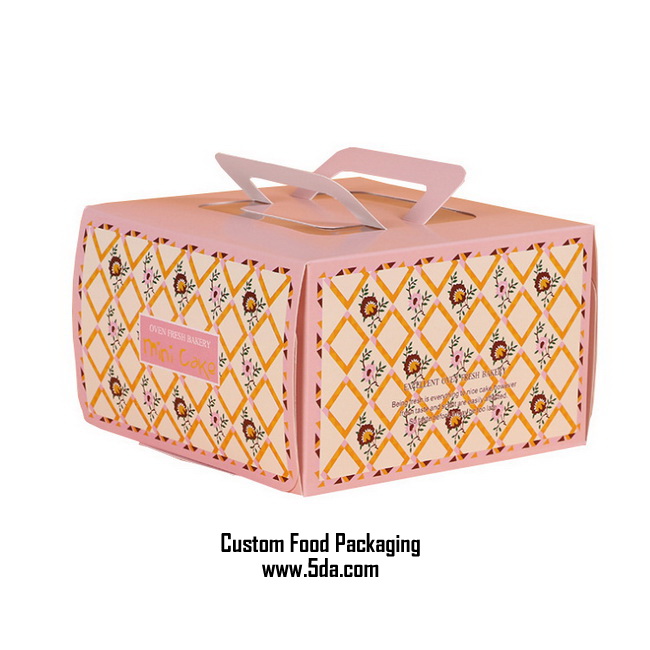 Custom Logo Printed Take Away Gift Paper Cake Boxes