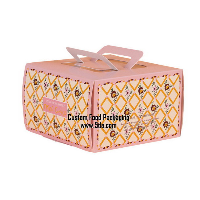 Custom Logo Printed Take Away Gift Paper Cake Boxes