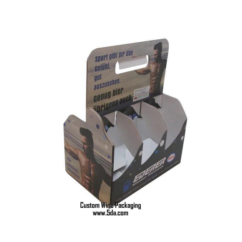 Custom take away wine packaging for 6-pack bottle wine Custom take away wine packaging for 6-pack bottle wine