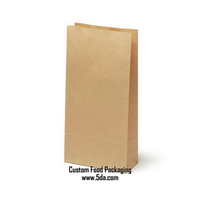 Custom Brown Kraft Food Grease proof Paper Bag,Packaging Storage Paper Bags,Takeout Food Packaging