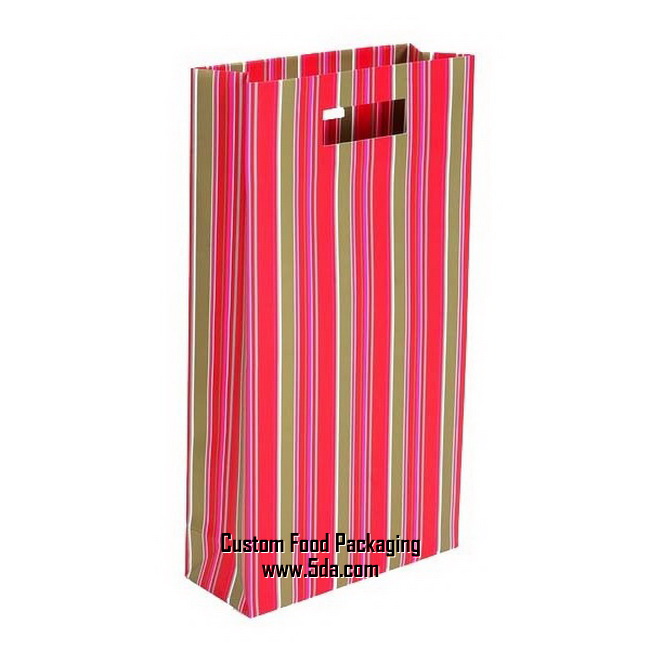 Red Stripe Design Double Bottle Rectangle Wine Carry Bag Red Stripe Design Double Bottle Rectangle Wine Carry Bag