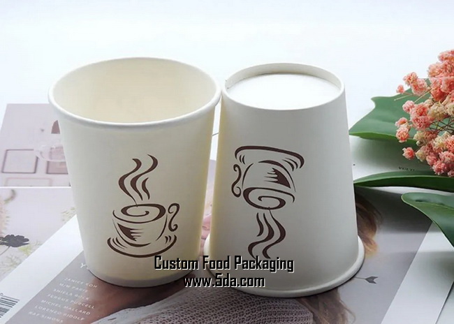 Eco-Friendly Custom Logo Printed Paper Coffee Cups
