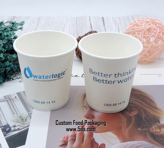 Eco-Friendly Printed Single Wall Paper Cup with Custom Logo
