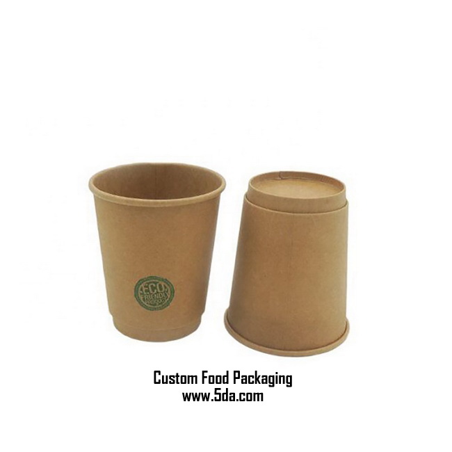 Kraft Cartoon Everyday Paper Cup for Beverage Tea Coffee