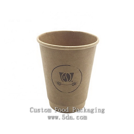 Kraft Cartoon Everyday Paper Cup for Beverage Tea Coffee