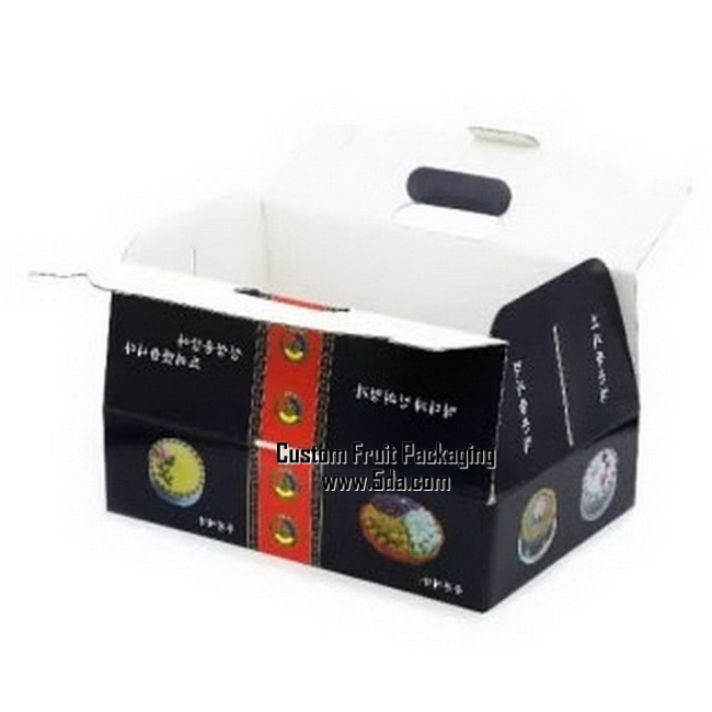 Custom Printed Laminating Corrugated Paper Packaging Box for Food Fruit