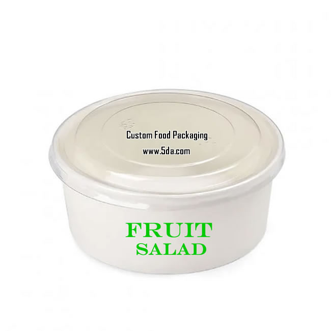 Custom Disposable printed Paper Salad Bowl with your branding for Serving Fresh Vegetables and Salad Custom Disposable printed Paper Salad Bowl with your branding for Serving Fresh Vegetables and Salad