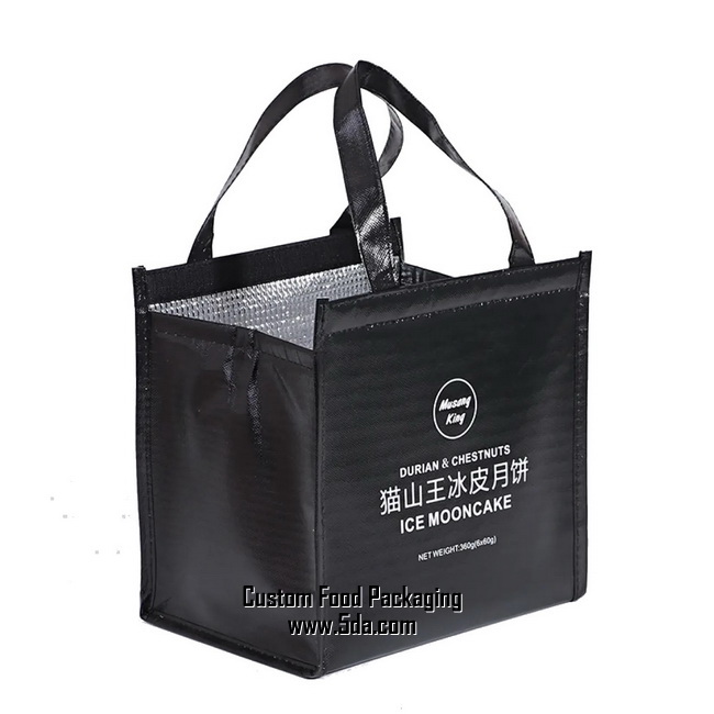 Custom Non-Woven Aluminum Foil Take-out Delivery Insulation Bag