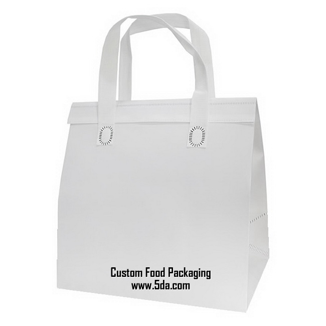 Custom Ultrasonic Non Woven Cooler Bag for Take-out Food Packing